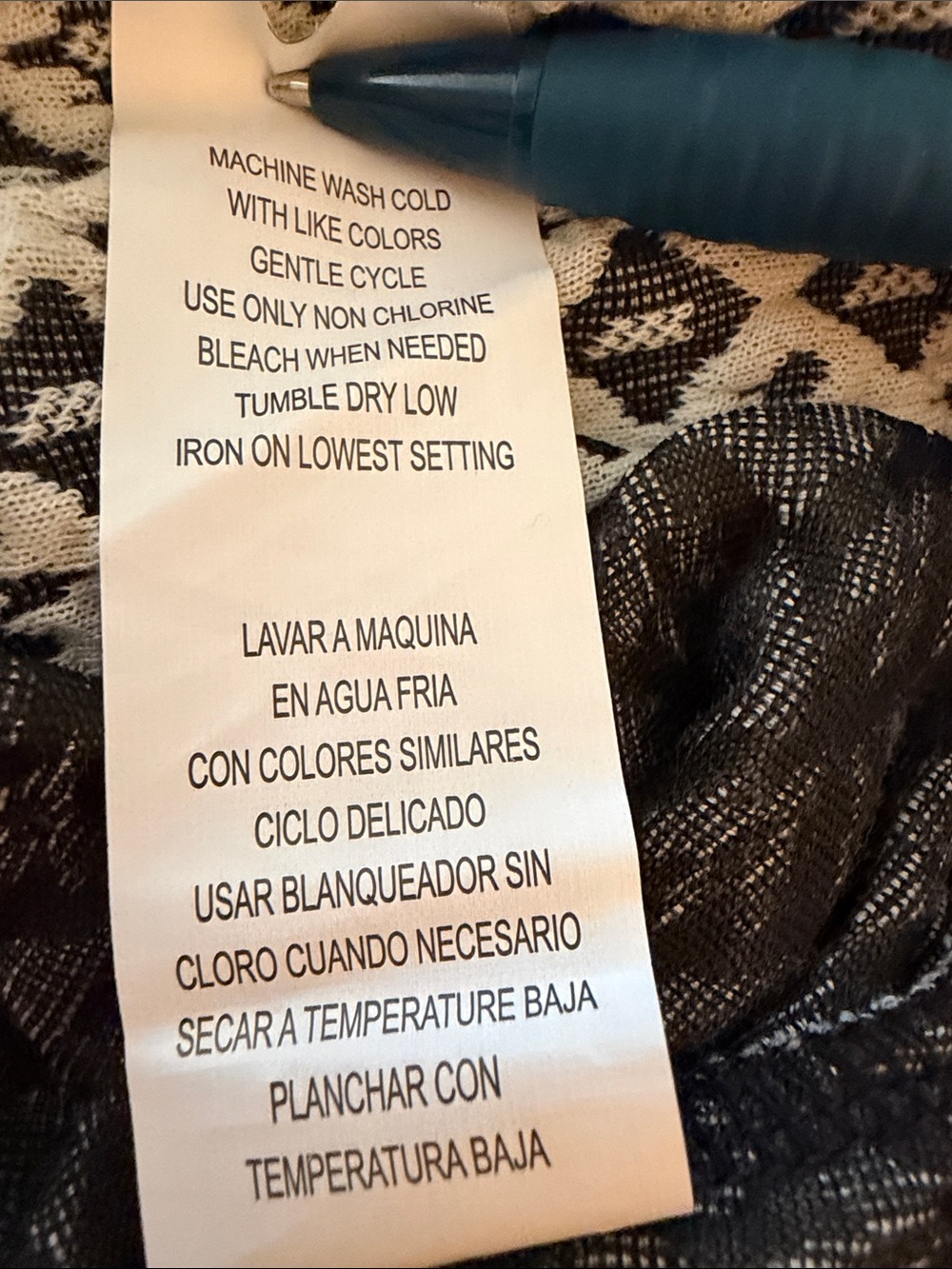 My Michelle Black and White Patterned Bell-Sleeve Dress NWT - Picture 6 of 7